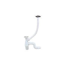 S Siphon With Overflow and Flexible Pipes