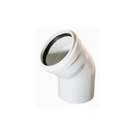 PVC Atıksu Açık Dirsek -45°- (75 mm)