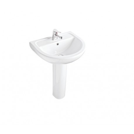 Kompact Oval Lavabo Beyaz (45x55 cm)