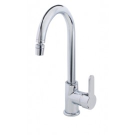 Kristal Mix Swan Neck Kitchen Faucet