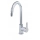 Kristal Mix Swan Neck Kitchen Faucet