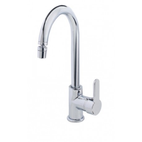 Kristal Mix Swan Neck Kitchen Faucet