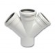 PP Waste Water Double Branch (110-75 mm)