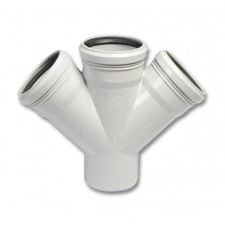 PVC Atıksu Çift Çatal (110x75 mm)